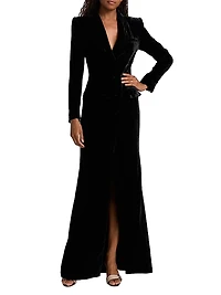 Stormi Velvet Tux Dress