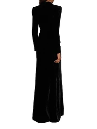Stormi Velvet Tux Dress
