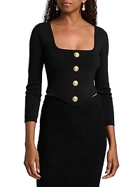 Sasha Compact Knit Corset Top