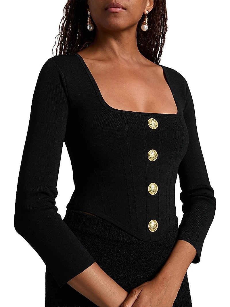 Sasha Compact Knit Corset Top