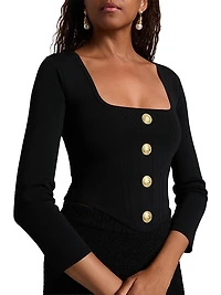 Sasha Compact Knit Corset Top