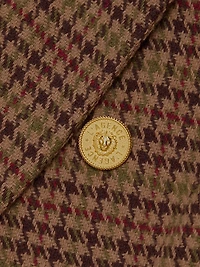 Bethany Houndstooth Double-Breasted Blazer