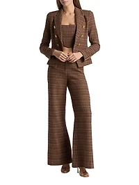 Bethany Houndstooth Double-Breasted Blazer