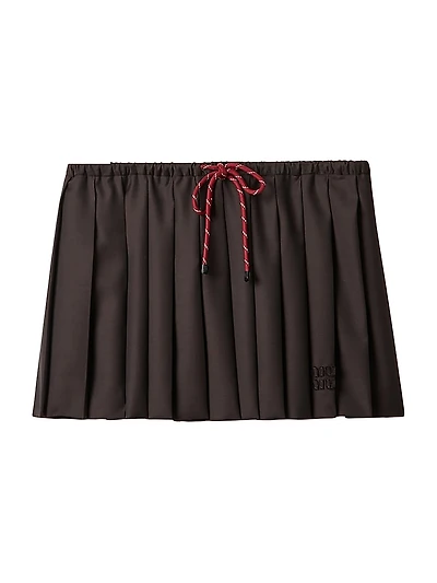 Pleated Batavia Skirt