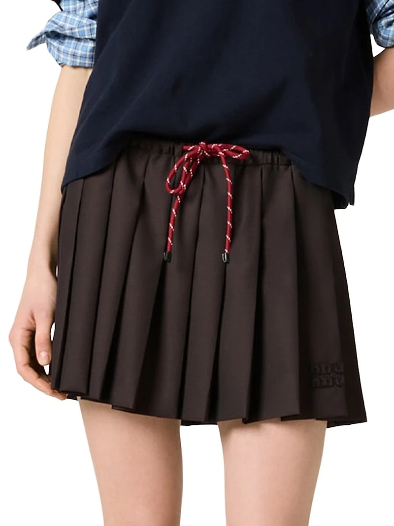 Pleated Batavia Skirt