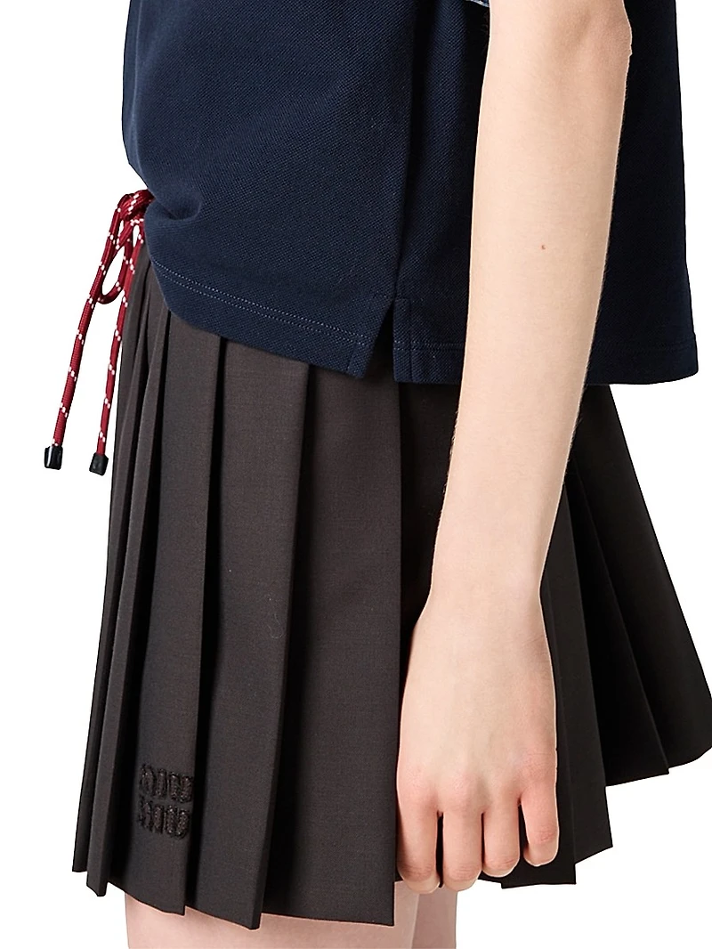 Pleated Batavia Skirt