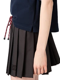 Pleated Batavia Skirt