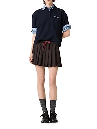 Pleated Batavia Skirt