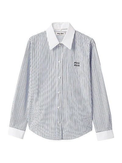 Striped Poplin Shirt