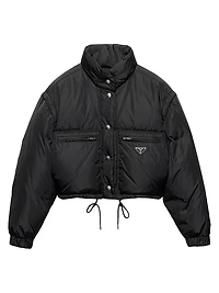 Cropped Re-Nylon Down Jacket