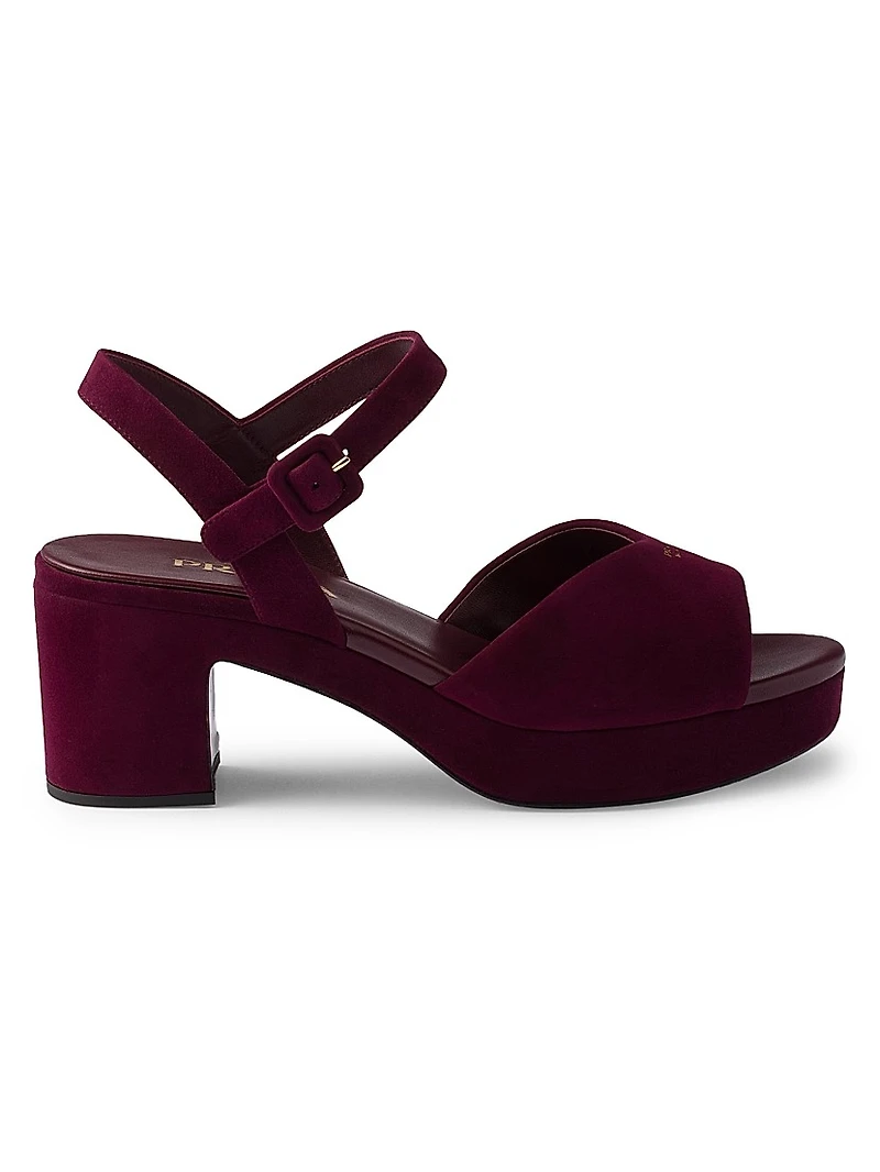 Padded Suede Sandals