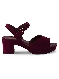 Padded Suede Sandals