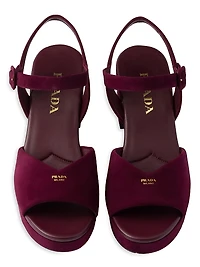 Padded Suede Sandals
