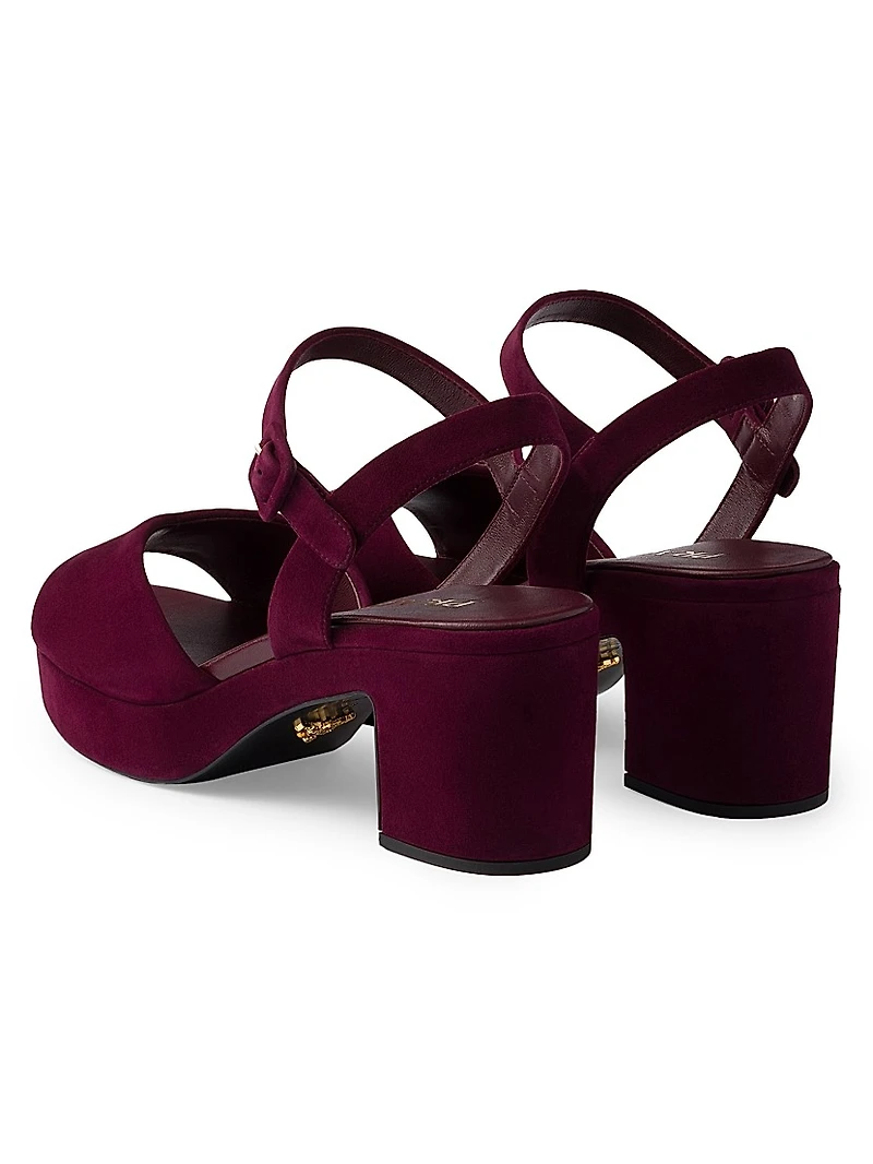 Padded Suede Sandals