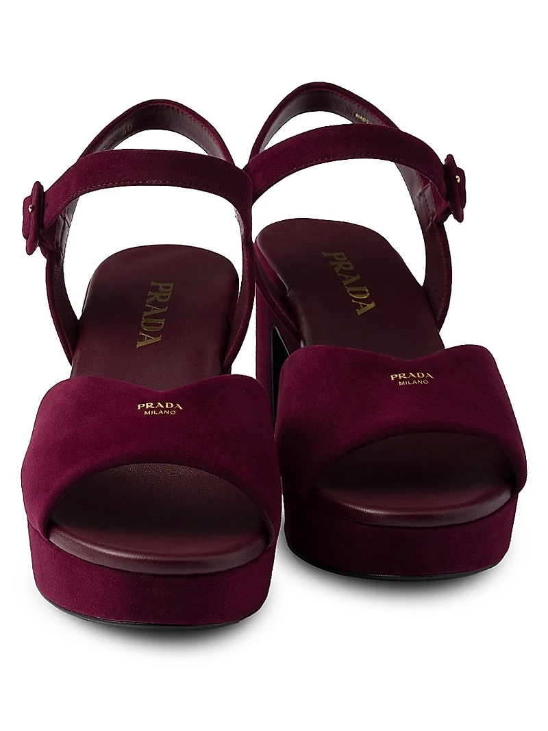 Padded Suede Sandals