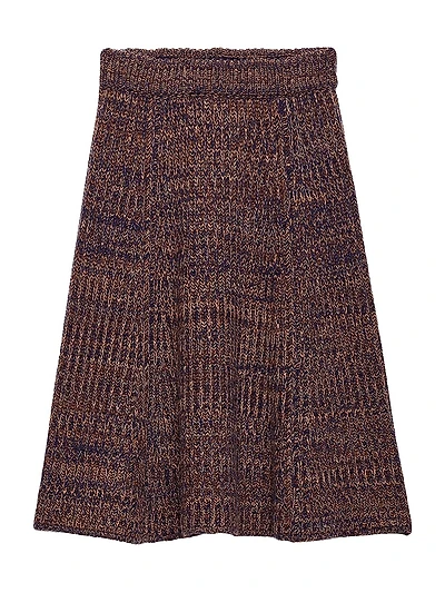 Wool and Cashmere Knit Skirt