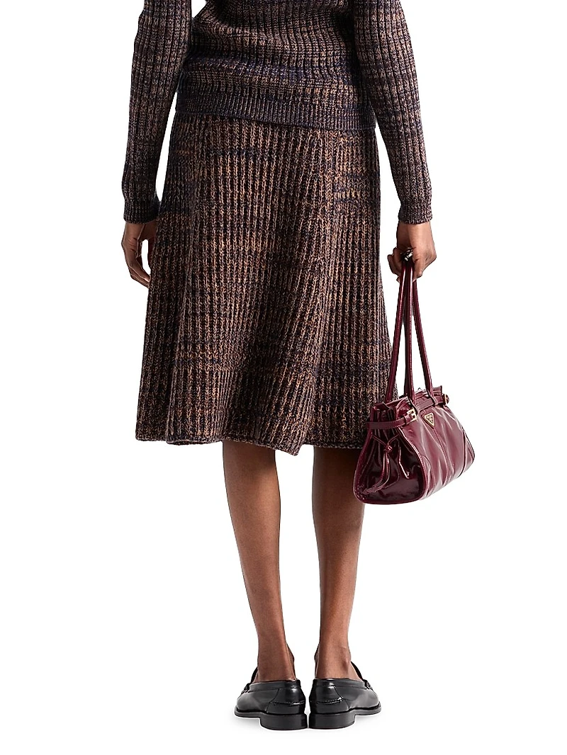 Wool and Cashmere Knit Skirt