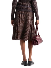 Wool and Cashmere Knit Skirt