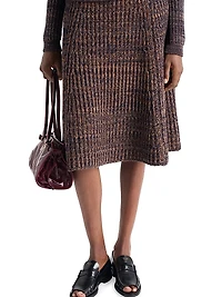 Wool and Cashmere Knit Skirt