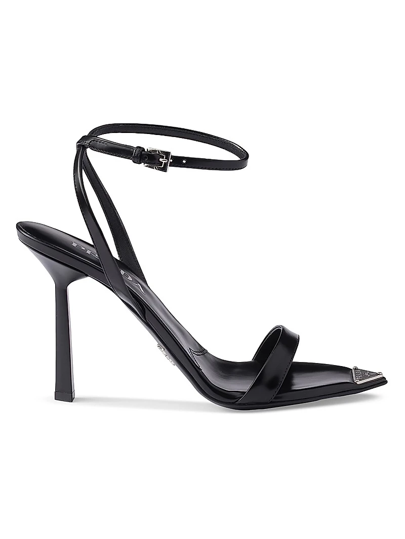 Brushed Leather Sandals