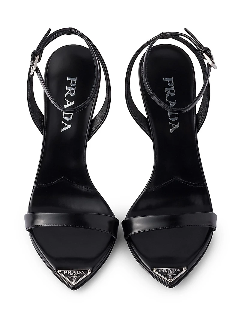 Brushed Leather Sandals