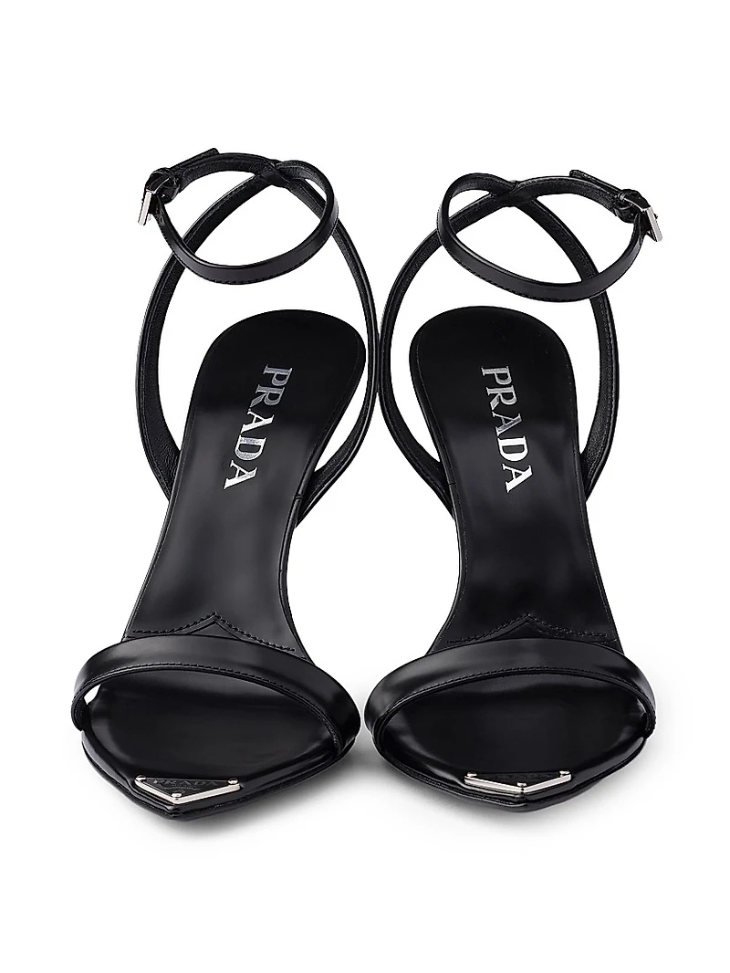 Brushed Leather Sandals