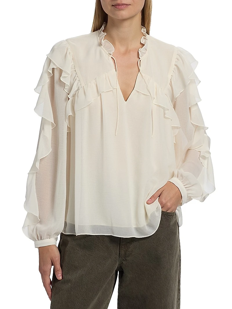 Nils Ruffle Blouse