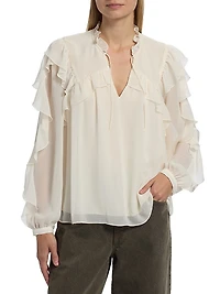 Nils Ruffle Blouse