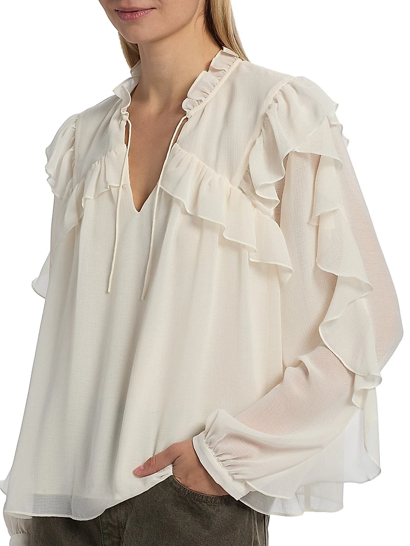 Nils Ruffle Blouse