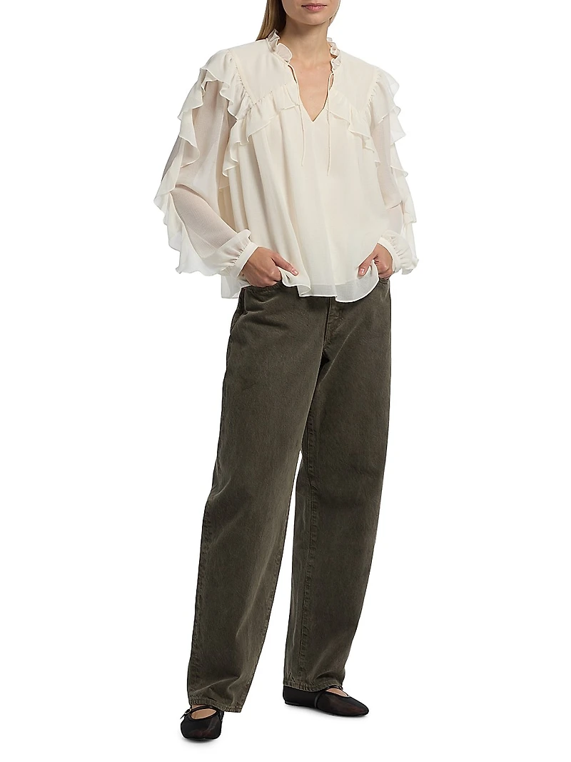 Nils Ruffle Blouse