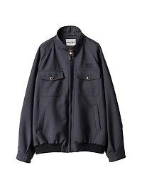 Bonded Kid Mohair and Jersey Blouson Jacket