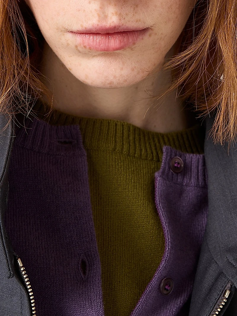 Bonded Kid Mohair and Jersey Blouson Jacket