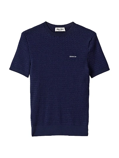 Cashmere and Silk Cable-knit Crew-Neck Sweater