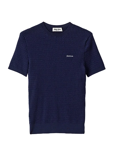 Cashmere and Silk Cable-knit Crew-Neck Sweater