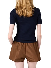 Cashmere and Silk Cable-knit Crew-Neck Sweater