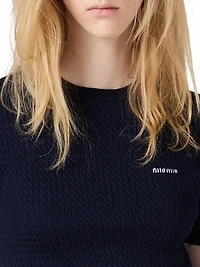 Cashmere and Silk Cable-knit Crew-Neck Sweater