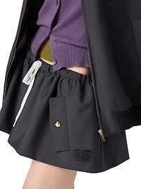 Bonded Kid Mohair Miniskirt