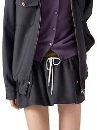 Bonded Kid Mohair Miniskirt