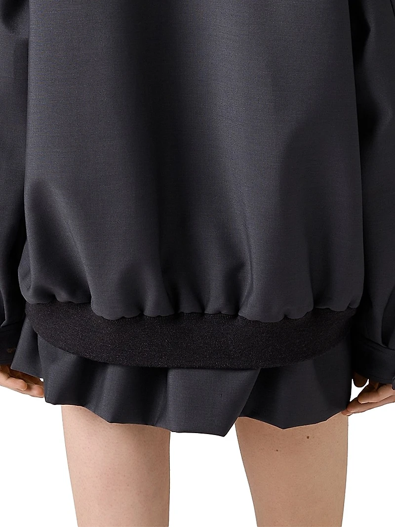 Bonded Kid Mohair Miniskirt