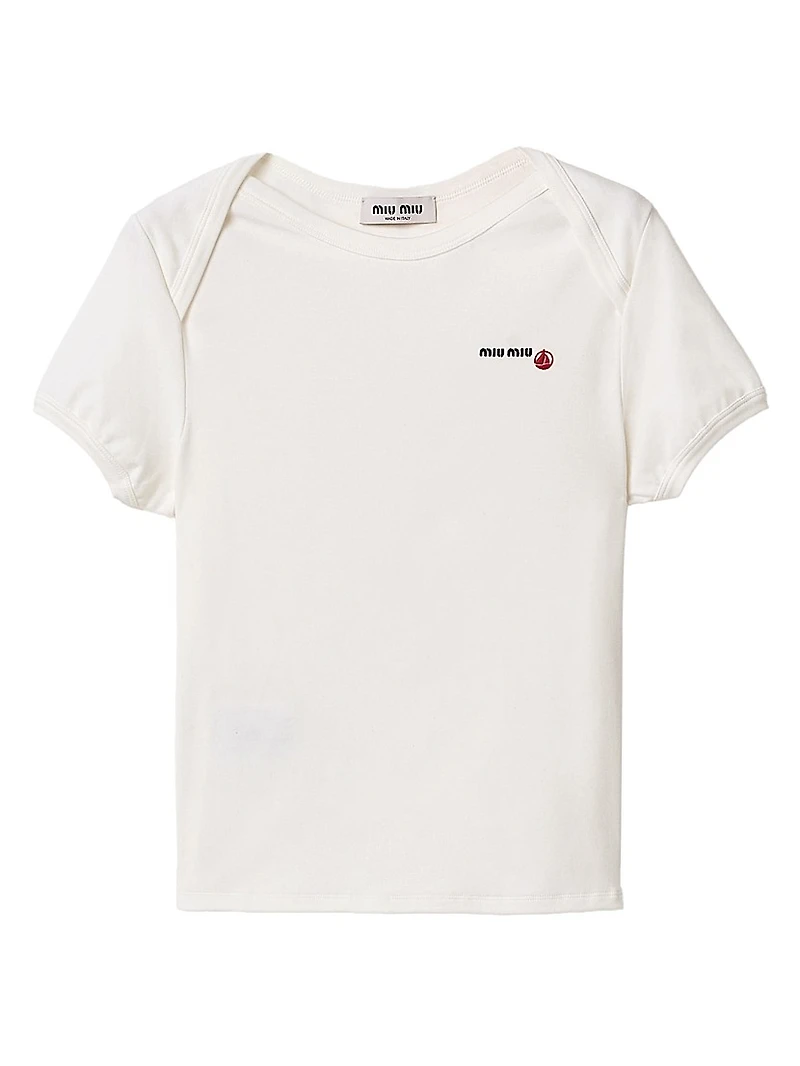Petit Bateau x Miu Stretch Jersey Slim T-Shirt