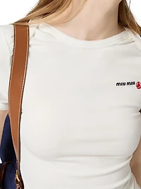 Petit Bateau x Miu Stretch Jersey Slim T-Shirt
