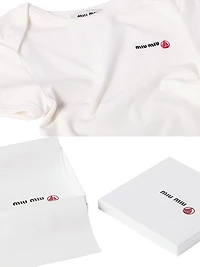 Petit Bateau x Miu Stretch Jersey Slim T-Shirt