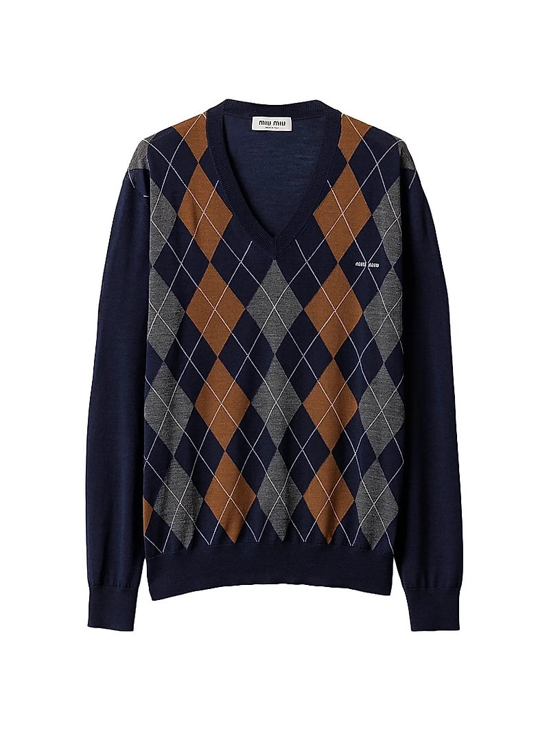 V-Necked Wool Sweater