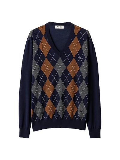 V-Necked Wool Sweater