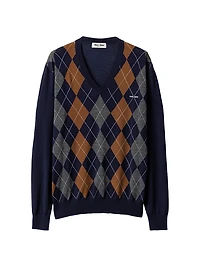 V-Necked Wool Sweater