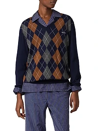 V-Necked Wool Sweater