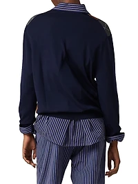 V-Necked Wool Sweater