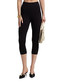 Dee Ultra-High-Rise Pedal Pusher Pants