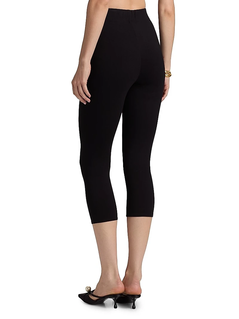 Dee Ultra-High-Rise Pedal Pusher Pants