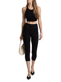 Dee Ultra-High-Rise Pedal Pusher Pants